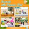 4E's Novelty 6 Pcs Summer Wooden Signs Rustic Hello Summer Wood Sign Set for Wooden Sunshine Table Decor, Mantel, or Party, Vibrant Summers Table Wood Decorations for Homeowners, Event Hosts
